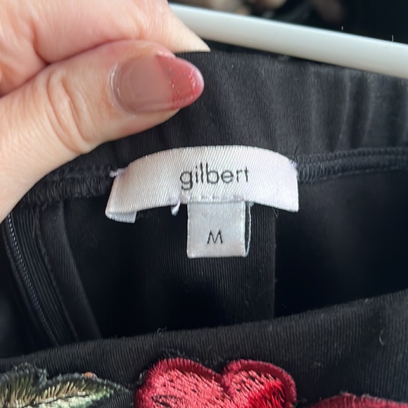 Strapless black dress with 3d florals - Picture 2 of 2